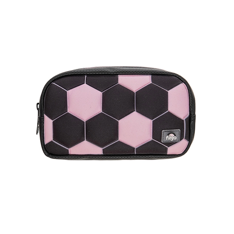 Cartuchera Escolar Filgo 2026 Starpak Pouch Futbol Rosa-Negra Art.CA26-PST-001